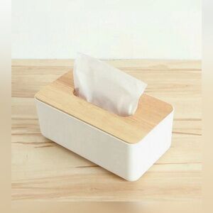*NEW* Simple Style Wooden Tissue Box Cover | SHEIN